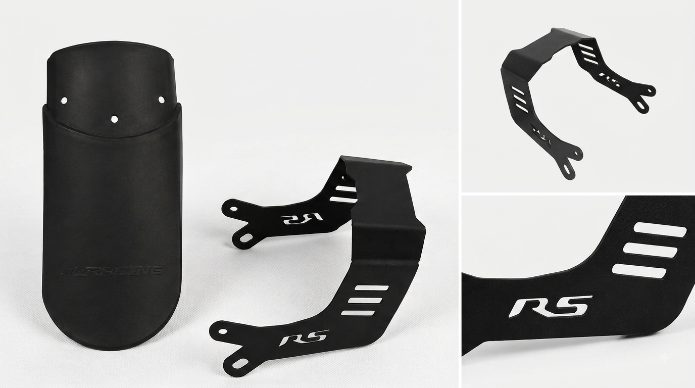 Honda CB350 RS Mudguard Extender + Grab Rail Combo | JB Racing