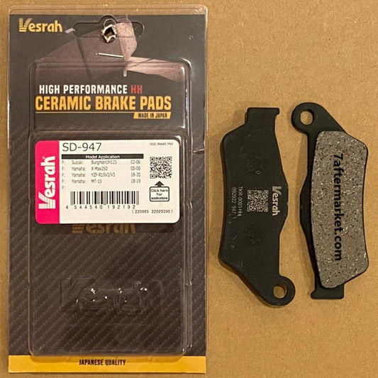 Pulsar N250 front brake pad by vesrah ( Ceramic) SD-947