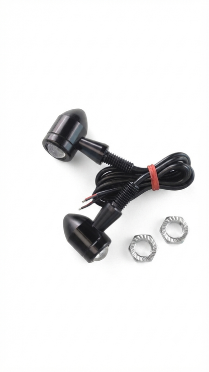Universal CNC Jet Shape Mini Blinker Indicator Light for Bikes
