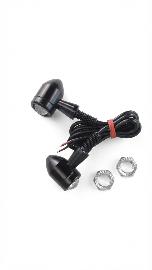 Universal CNC Jet Shape Mini Blinker Indicator Light for Bikes